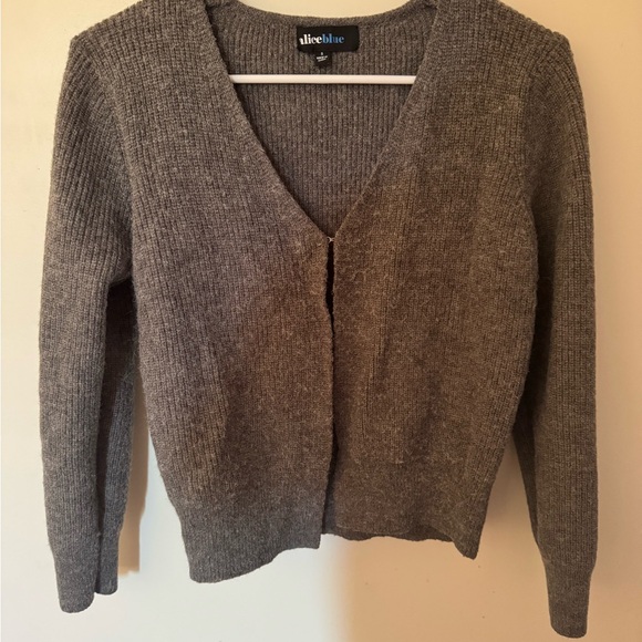 Alice Blue Gray Women's Cardigan - Picture 5 of 5